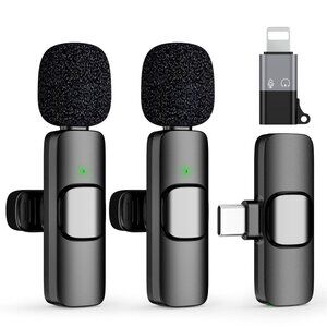New! Professional Wireless Microphone for Type-C and Lightning Devices